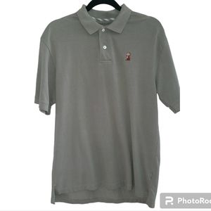 Disney Parks Snow White Dwarf Grumpy‎ mens gray polo shirt M